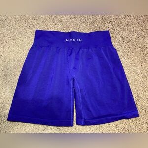 NVGTN Solid Seamless Shorts Cobalt